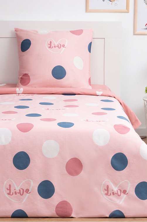 Детское постельное белье из сатина, 1,5 сп, наволочка 70*70 LoveLife
