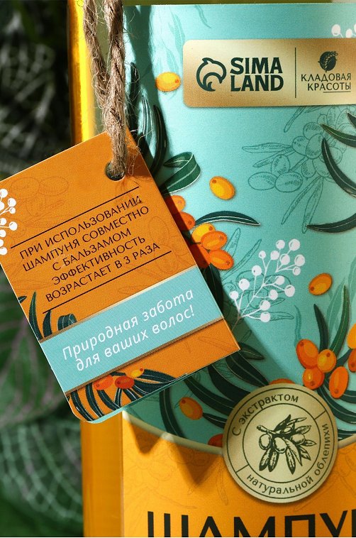 Шампунь для волос с экстрактом облепихи 500 мл Кладовая красоты