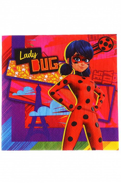 Бумажные салфетки Леди Баг и Супер-Кот 20 шт. Lady Bug