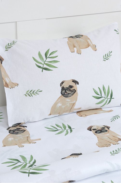 Детское постельное белье из бязи, 1,5 сп, наволочка 50*70 Этель