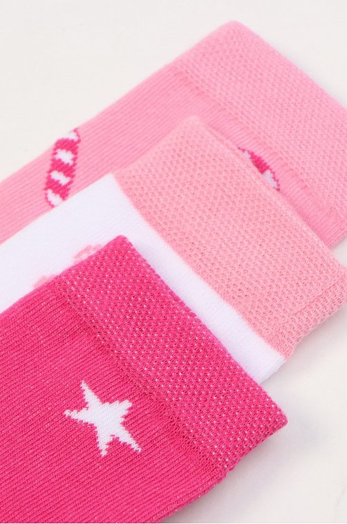 Набор носков для девочки  3 пары в подарочной коробке Kaftan