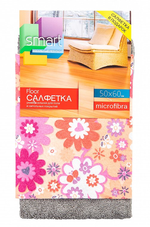Салфетка из микрофибры для ухода за полом и напольными покрытиями + Подарок Smart