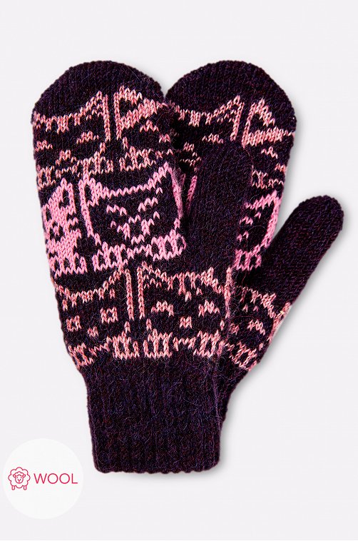 Варежки двойные для девочки Советская перчаточная фабрика