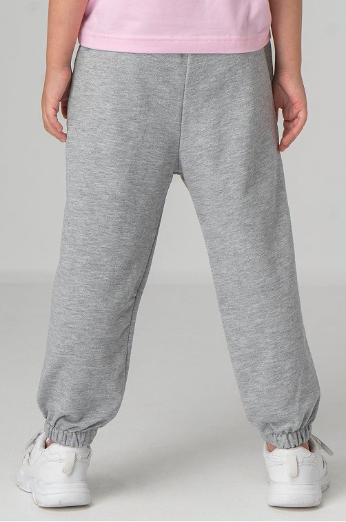 Брюки для девочки из футера двухнитки Bonito