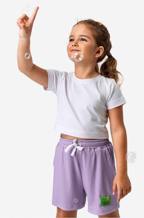 Шорты для девочки в рубчик Bonito
