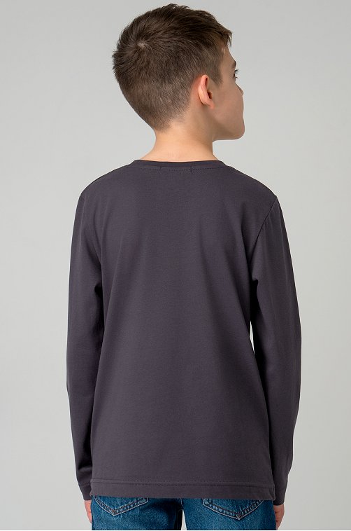 Хлопковый лонгслив для мальчика Bonito