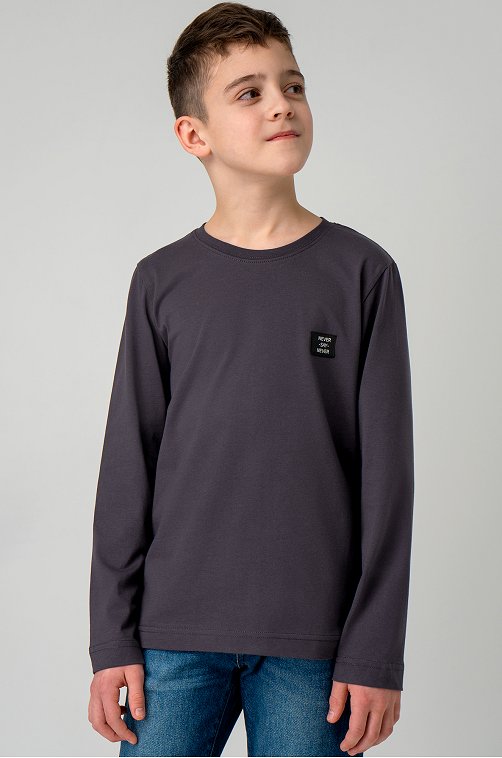 Хлопковый лонгслив для мальчика Bonito