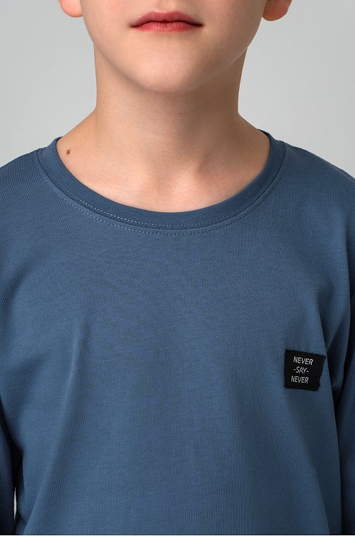 Хлопковый лонгслив для мальчика Bonito