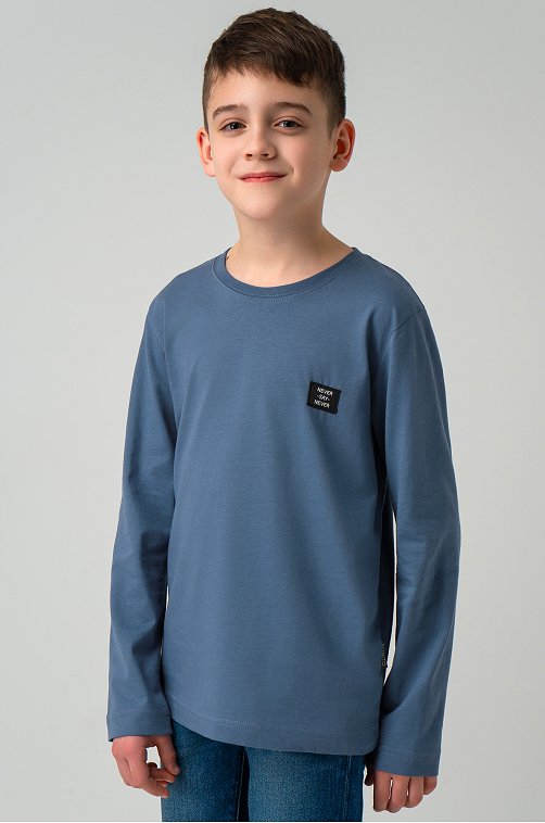 Хлопковый лонгслив для мальчика Bonito
