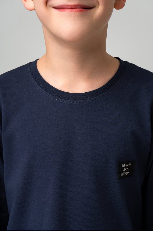 Хлопковый лонгслив для мальчика Bonito