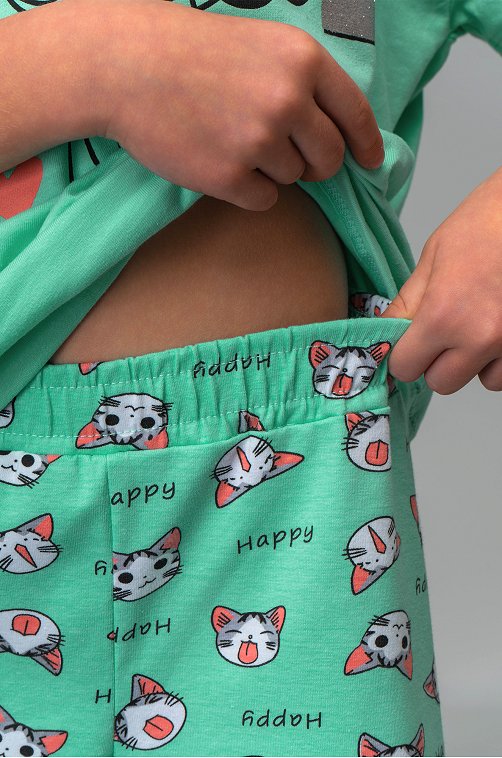 Пижама для девочки с шортами Bonito