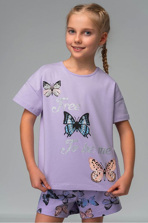 Пижама для девочки с шортами Bonito