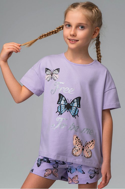 Пижама для девочки с шортами Bonito