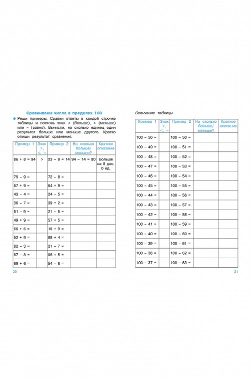 Тренажер по математике 32 стр. Стрекоза