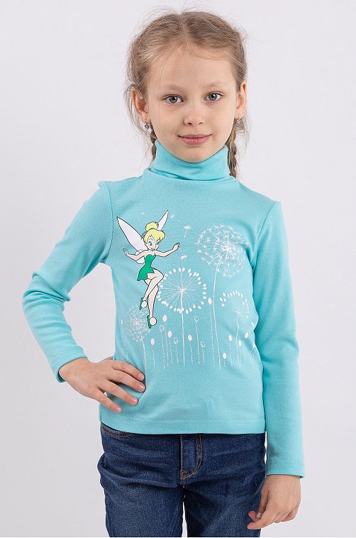 Водолазка для девочки Свiтанак 6613894 голубой купить оптом в HappyWear.ru