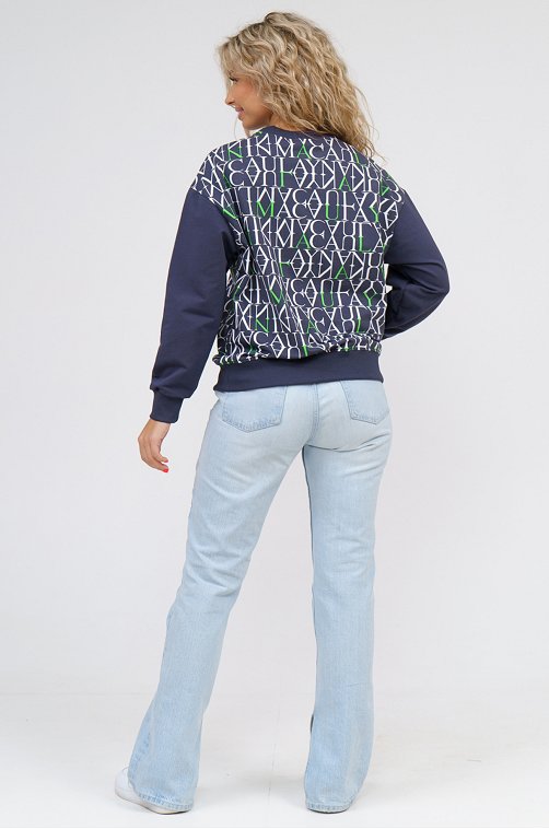 Женский свитшот из футера двухнитки SveTekst