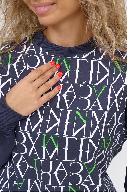 Женский свитшот из футера двухнитки SveTekst