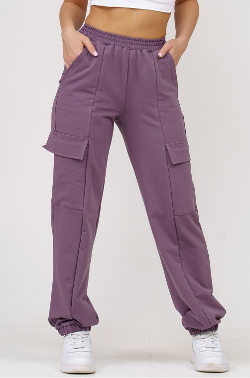 Женские брюки карго  из футера SveTekst