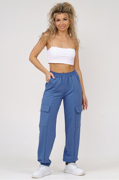 Женские брюки карго  из футера SveTekst