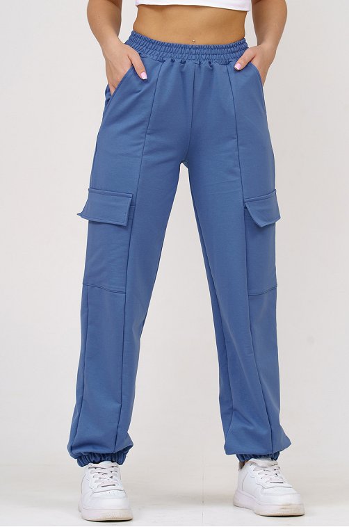 Женские брюки карго  из футера SveTekst