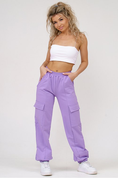 Женские брюки карго  из футера SveTekst