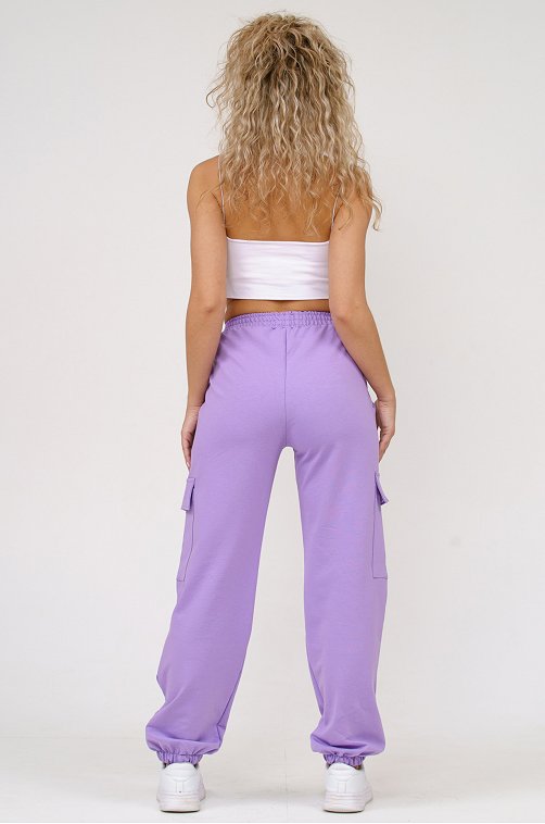 Женские брюки карго  из футера SveTekst