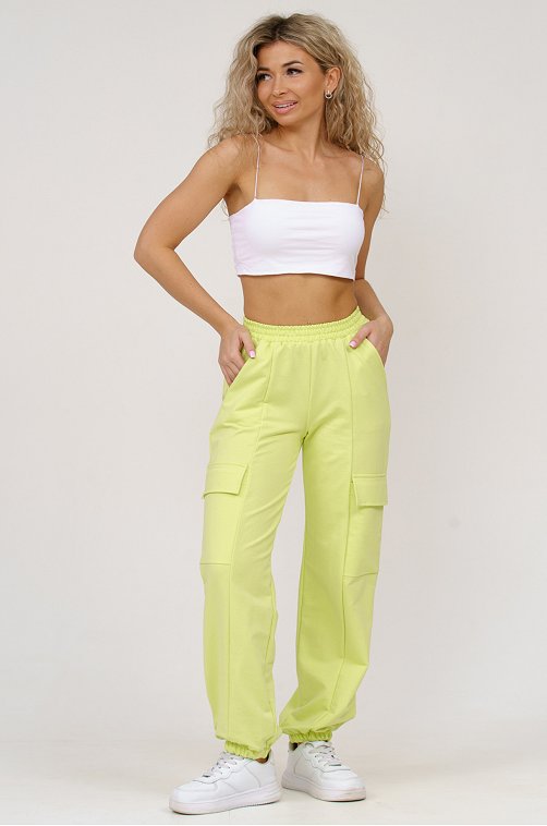 Женские брюки карго  из футера SveTekst