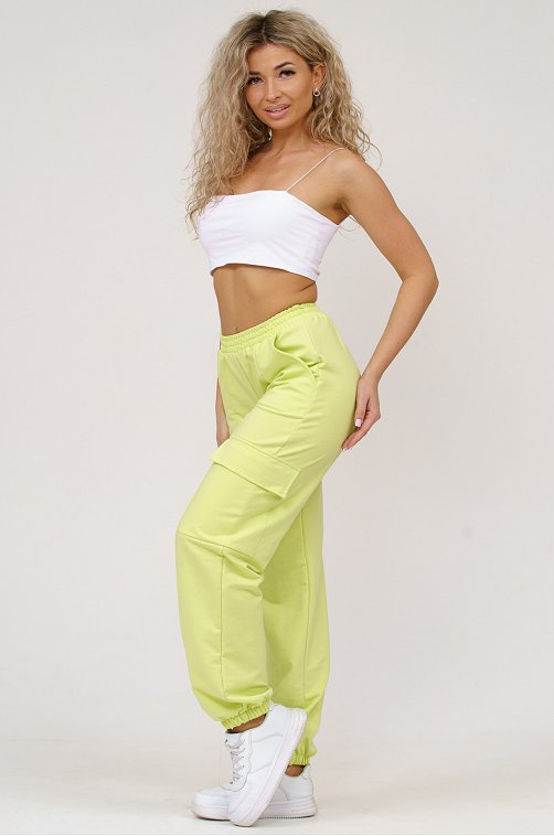 Женские брюки карго  из футера SveTekst