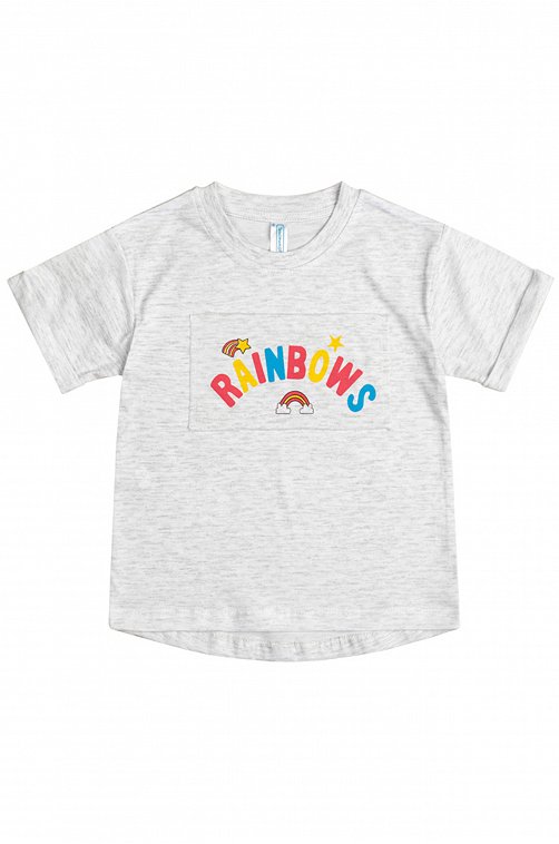 Хлопковая футболка для девочки Takro