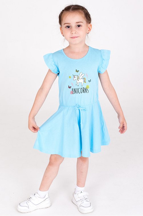 Летнее хлопковое платье для девочки Takro