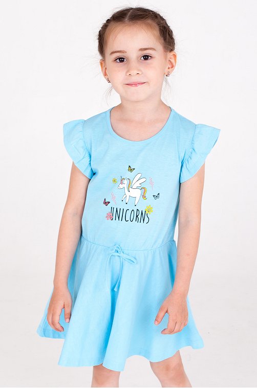 Летнее хлопковое платье для девочки Takro