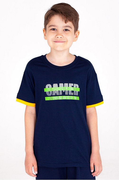 Хлопковая футболка для мальчика Takro