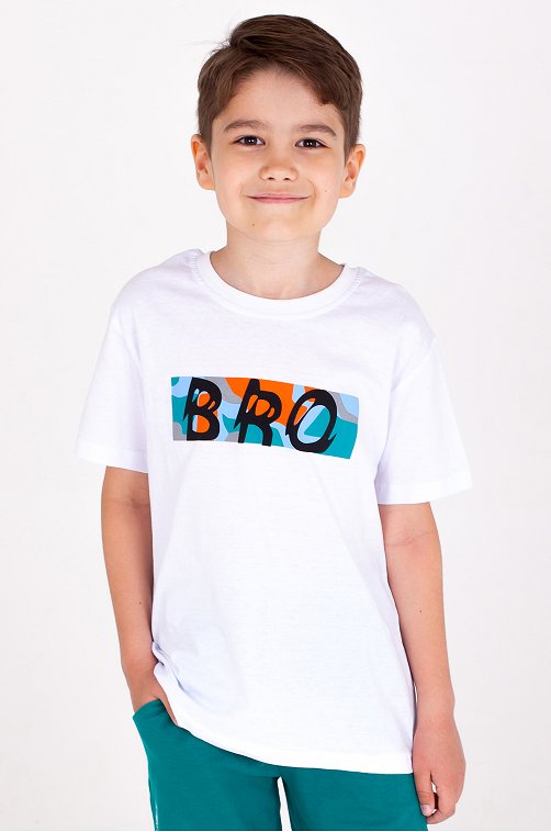 Хлопковая футболка для мальчика Takro