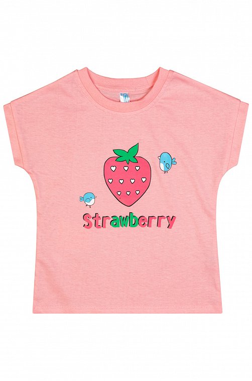 Хлопковая футболка для девочки Takro