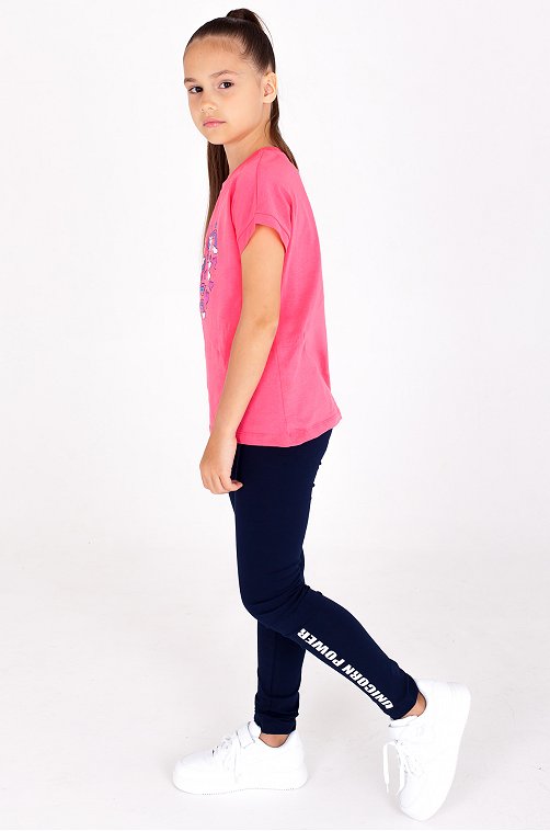 Хлопковая футболка для девочки Takro