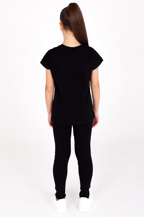 Хлопковая футболка для девочки Takro