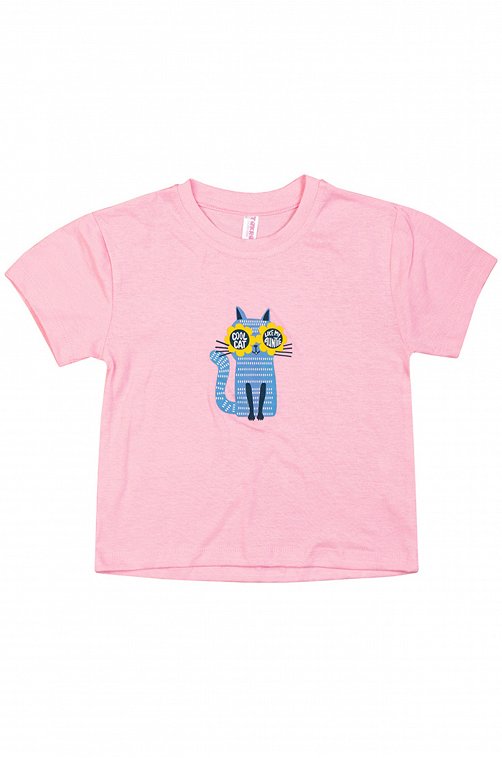 Хлопковая футболка для девочки Takro