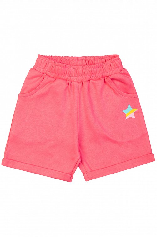 Хлопковые шорты из интерлока для девочки Takro