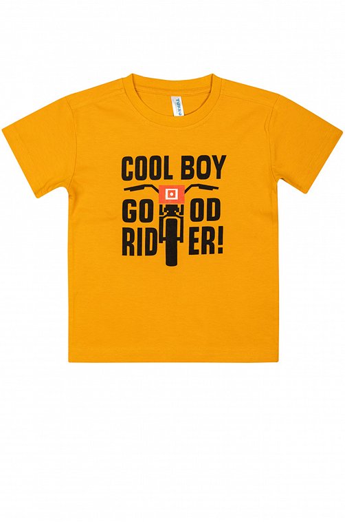 Хлопковая футболка с лайкрой для мальчика Takro