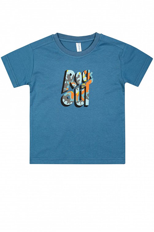 Хлопковая футболка с лайкрой для мальчика Takro