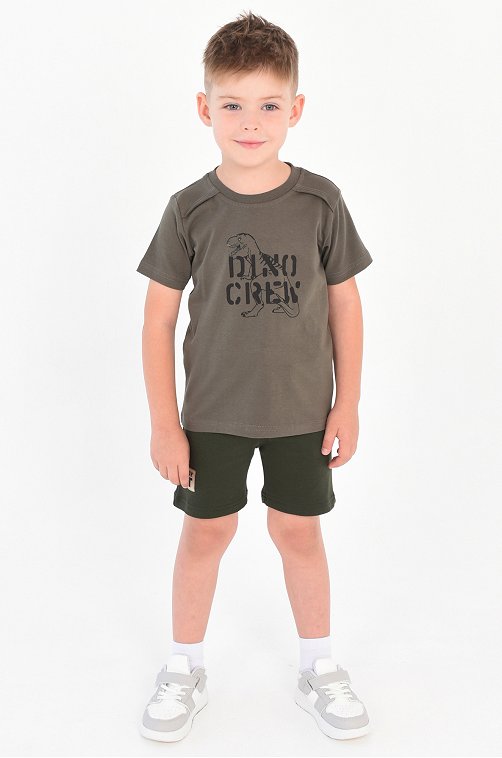 Хлопковые шорты из интерлока для мальчика Takro