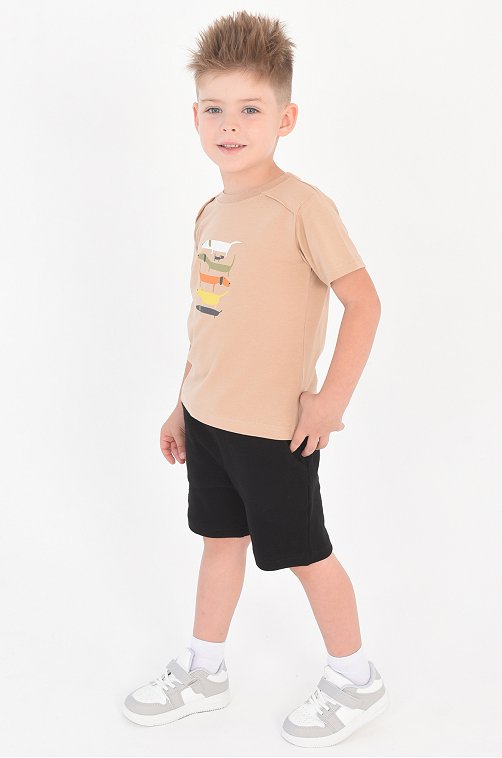 Хлопковые шорты из интерлока для мальчика Takro