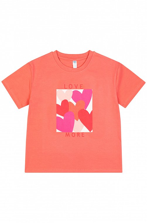 Хлопковая футболка для девочки Takro