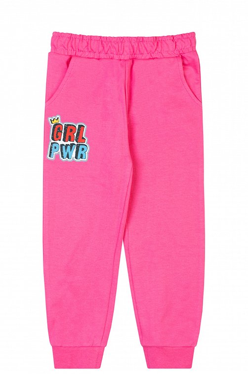 Брюки для девочки из футера Takro