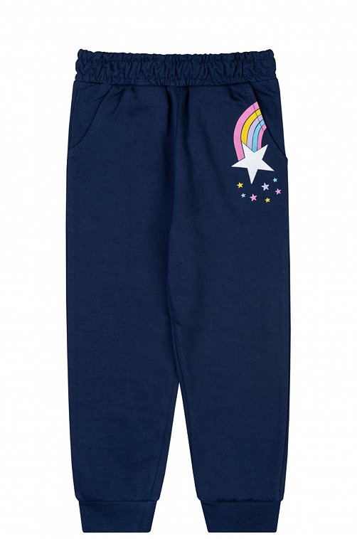 Брюки для девочки из футера Takro