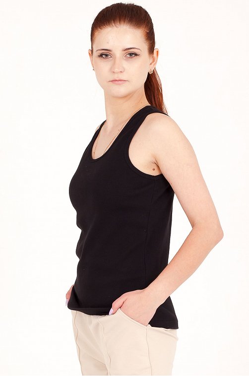 Базовый женский топ в рубчик Takro