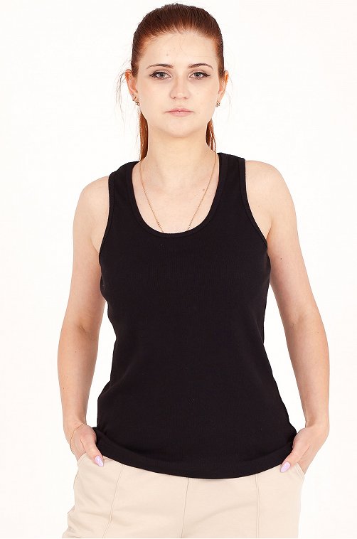 Базовый женский топ в рубчик Takro