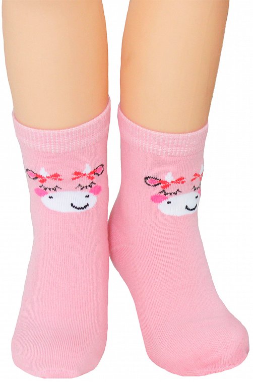 Носки для девочки TOUCH 6614758 розовый купить оптом в HappyWear.ru