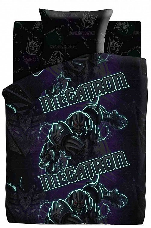 Детское постельное белье из поплина, 1,5 сп, наволочки 50*70 Transformers