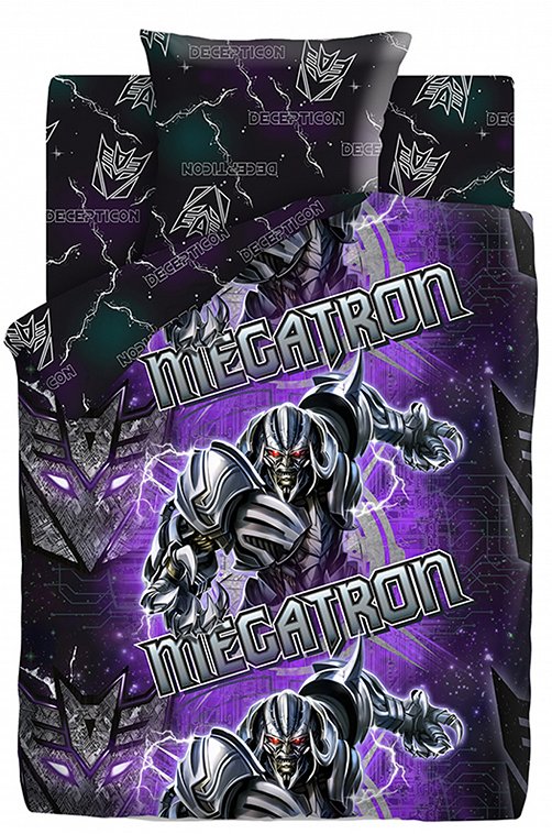 Детское постельное белье из поплина, 1,5 сп, наволочки 50*70 Transformers